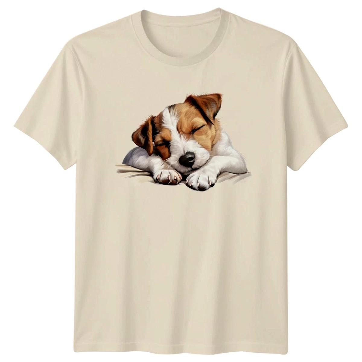 Jack Russell Terrier Puppy Dogs Animals Mens T-Shirt Womens Tee Graphic Top L