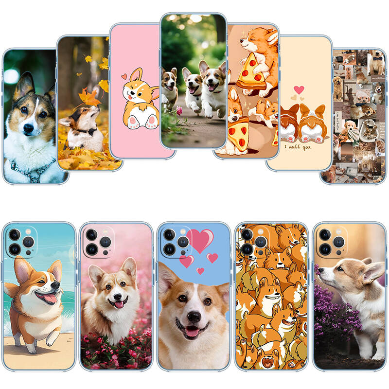 Cute Corgi dog Case for Motorola G10 G20 G04 E30 E40 E22 E20 E13 E15 G22 G23 G05 G75 G35 G55 E22S E7 G6 G7 G8 G9 Plus Power Play