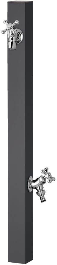UNISON Sprestand 60 Solid Water Set of 2 Width 60 x Height 800 x Depth 60 Tap, Off-Black, Faucets, Silver, 600562320, (1,100)