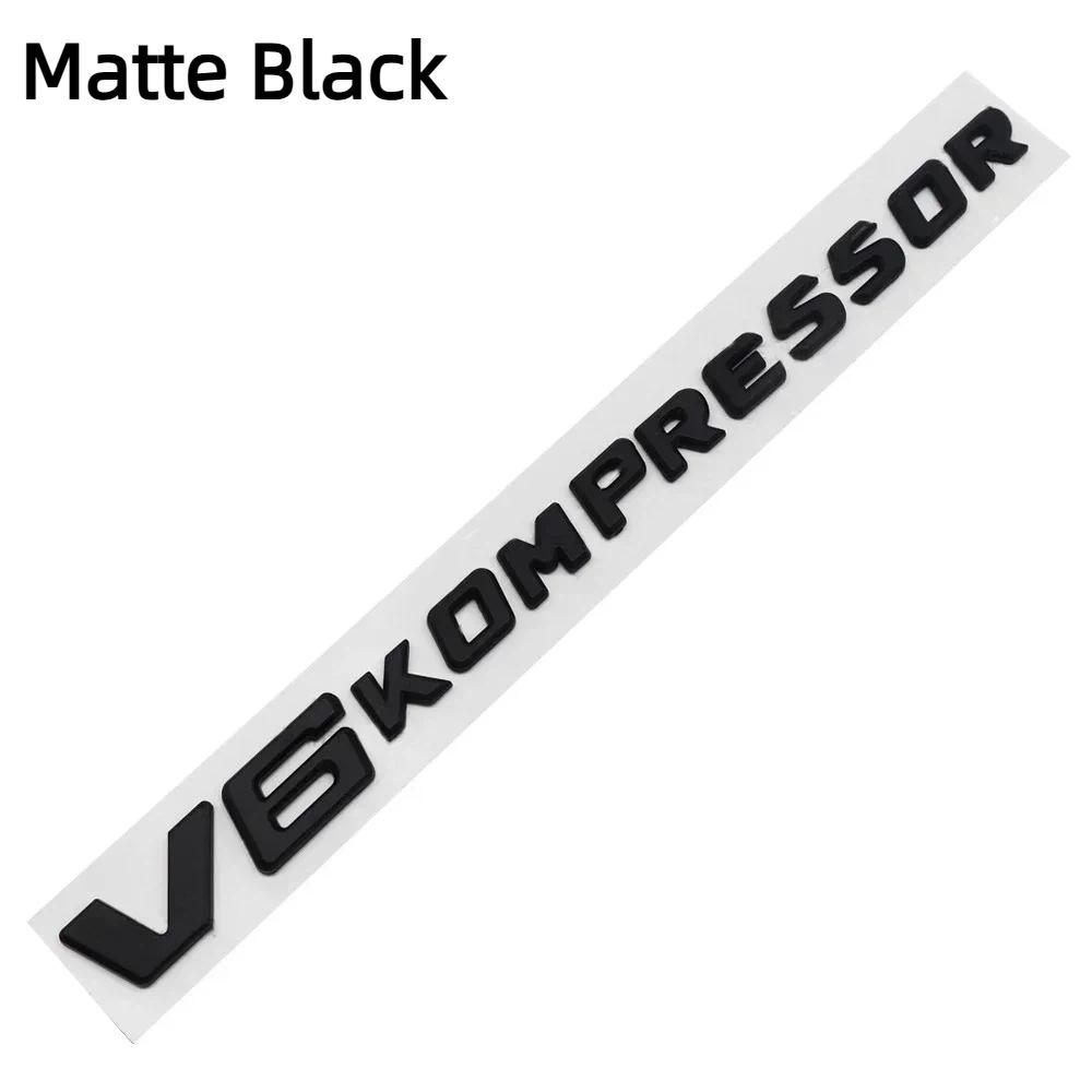 V6 V8 V12 KOMPRESSOR Car Emblem Rear Trunk Badge Sticker for M-ercedes B-enz W212 W213 W204 W205 W168 W176 CLK GLA G63 G500