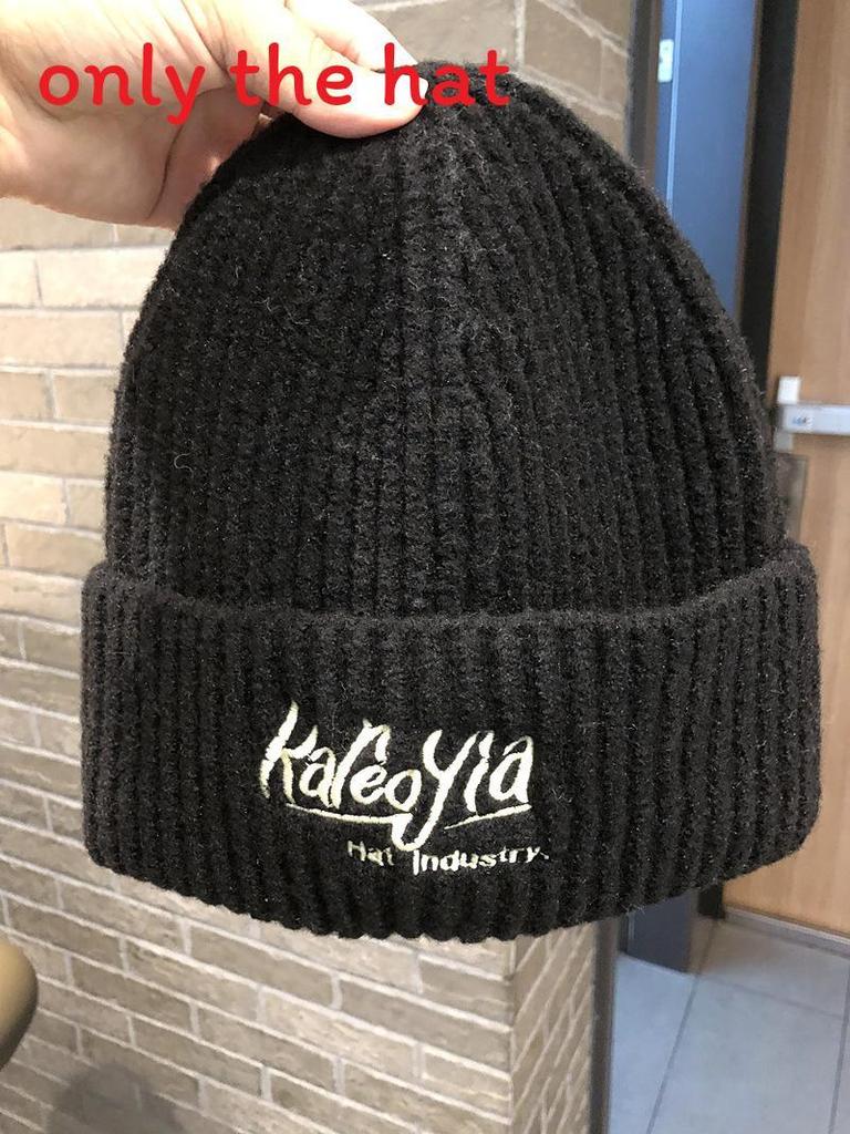 Winter Knitted Hat For Women With Embroidered Letters Fashionable Warmth For Cold Season