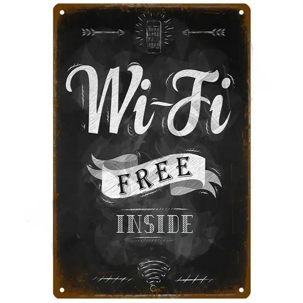 Metallplåtskyltar Tvättrum Toalett Väggdekoration Plakett Vintage Konstaffischer Järnmålning för Mancave Hem Café Klubb Bar