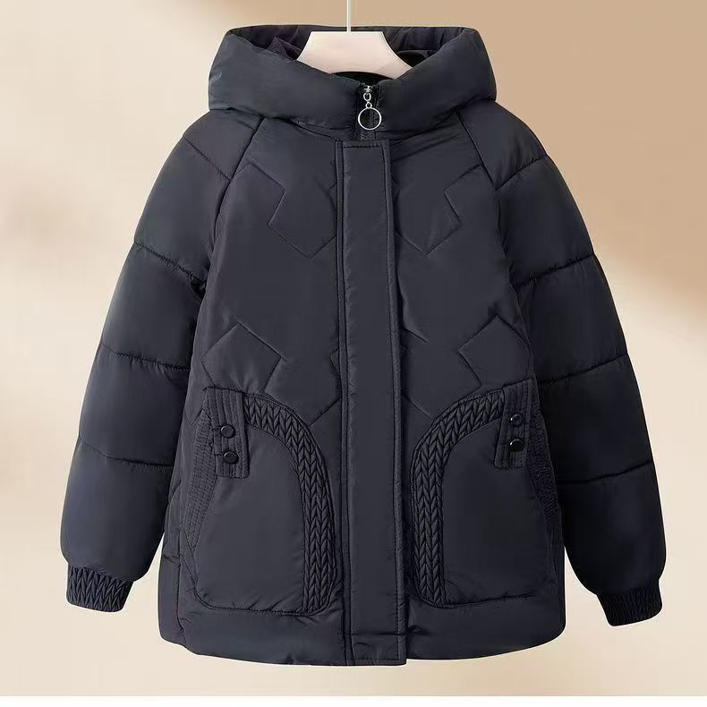 Jaqueta Acolchoada de Inverno Jaqueta de Veludo Plus Jaqueta Acolchoada de Inverno para Mulher Jaqueta Acolchoada de Penas