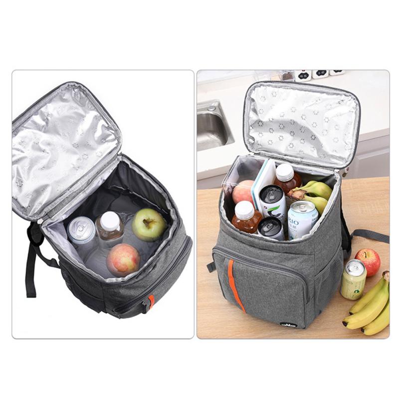 Portable Insulated Bag Multifunctional Leakproof Outdoor Picnic Fresh-keeping Backpack Cooler Bag