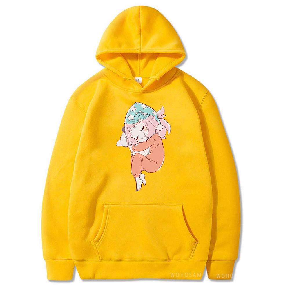 

Горячее Аниме Spy X Family Аня Форджер Толстовки Каваи Принт Женские Мужские Хип-Хоп Y2k Уличная Одежда Зимние Удобные Теплые Толстовки 4XL жёлтый