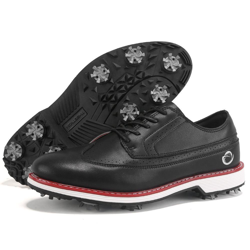 Men's Non-slip Spiked Golf Shoes - Outdoor Sports Casual with Embroidery