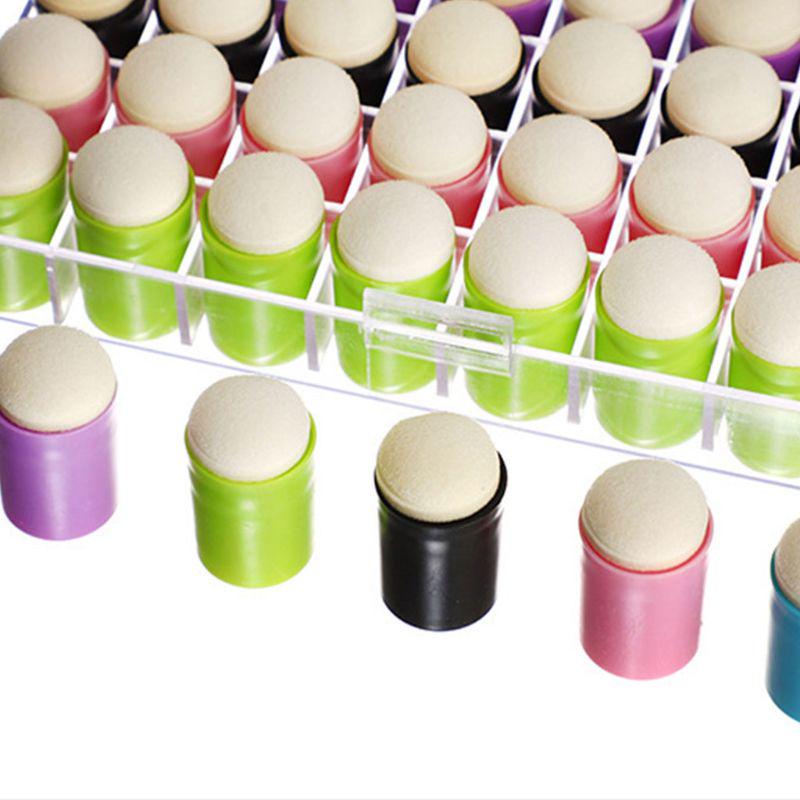 40PCS Finger Sponge Daubers Set with Storage Case for Stamping Painting Ink Stenciling Bulk Crafts Chalk Card Making Green 40PCS Finger Sponge Daubers Set with Storage Case for Stamping Painting Ink Stenciling Bulk Crafts Chalk Card Making Green