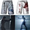 Pantaloni Scurți Box Lup Imprimeu 3D Antrenament Luptă Unisex Bărbați Femei Uscare Rapidă Fitness Sală Sport Antrenament Sportiv Casual Streetwear