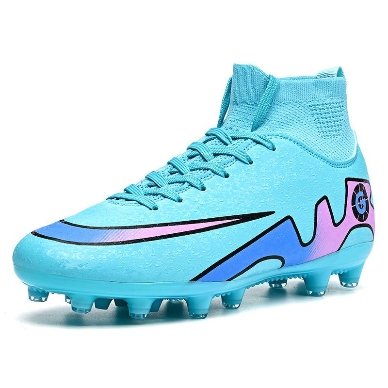 A pair of 2025 football shoes, women's broken nails, high-top training shoes, boys and teenagers, student competition, spike sneakers