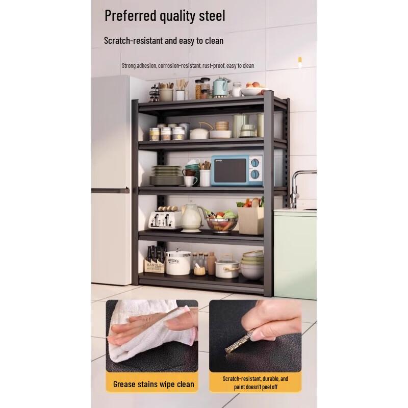 6-Tier Carbon Steel Kitchen Storage Rack