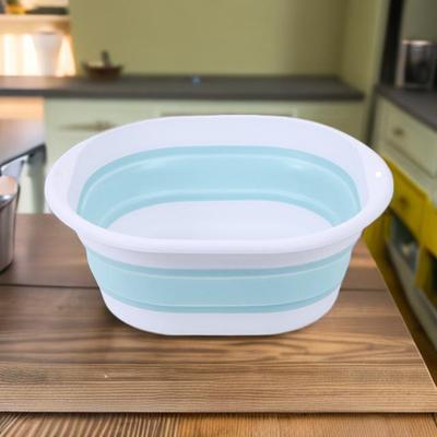 Collapsible Portable Washbasin: Foldable Plastic Basin for Dormitory, Student, Travel, and Home Use