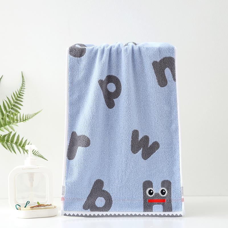 1 STK Håndkle Barnebomull A-klasse bomullsbomullshåndkle fortykket Absorberende Husholdningshåndkle Vask Ansiktshåndkle Absorberende håndklær til flerbruksbruk