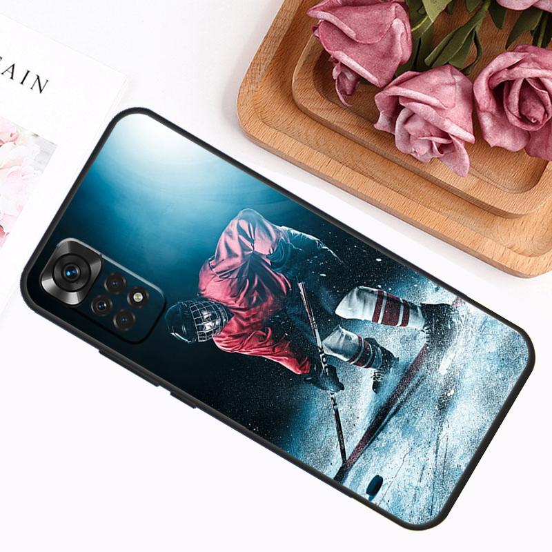 Ice Hockey Rink Case For Xiaomi Redmi Note 14 13 12 11 9 10 Pro 9S 10S 11S 12S Redmi 14C 13C 12C 10C Cover