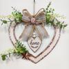 Rustic Wall Hanging Sign Romantic Home Wooden Wreath Creative Heart Wall Decor  Home Decor