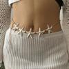 Fashion Sexy Beach Metal Starfish Waist Chain For Women Ocean Vacation Style Exaggerated  Sea Star Belly Chain Girl Body Jewelry