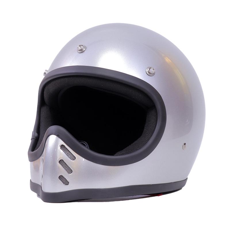 Retro Japanese Cruiser Fiberglass Full Face Motorcycle Helmet
