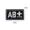 PVC Lepidlo Razítko Krevní skupina Kouzelná nálepka Vyšívaná nášivka Nouzová páska na paži Dekorace na helmu