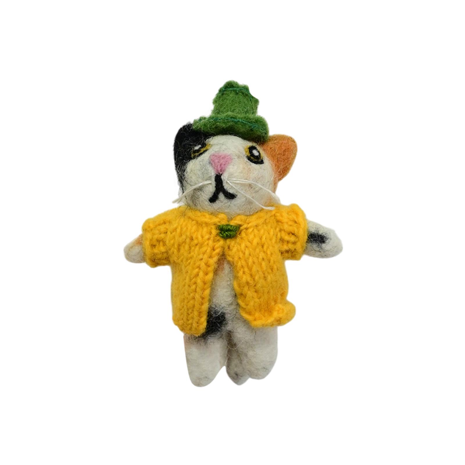 Милые валяные животные, Ручная работа, Украшения для дома, Подарки One Size