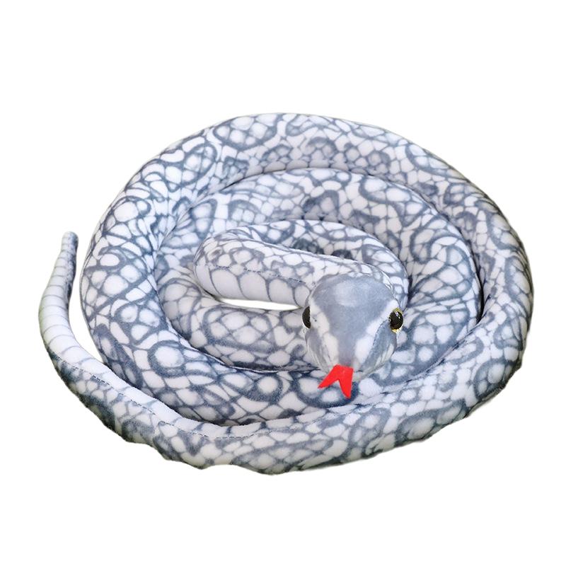 120cm Schlangen-Lang-Spielzeug Stofftier Plüsch Simuliertes Wildes Gruseliges Tier Fünf Farben Tierkissen Weiches Plüschtier Plüschtier Geschenk 120cm