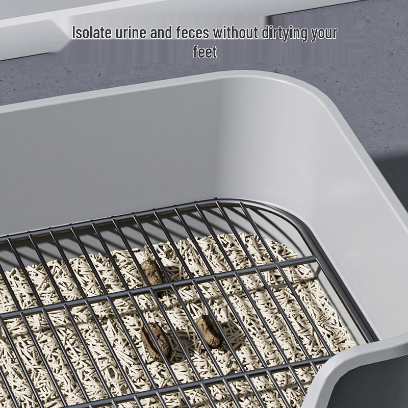 Dog Litter Box with Anti-Pee Pad Mesh Holder for Small, Medium, and Large Dogs
