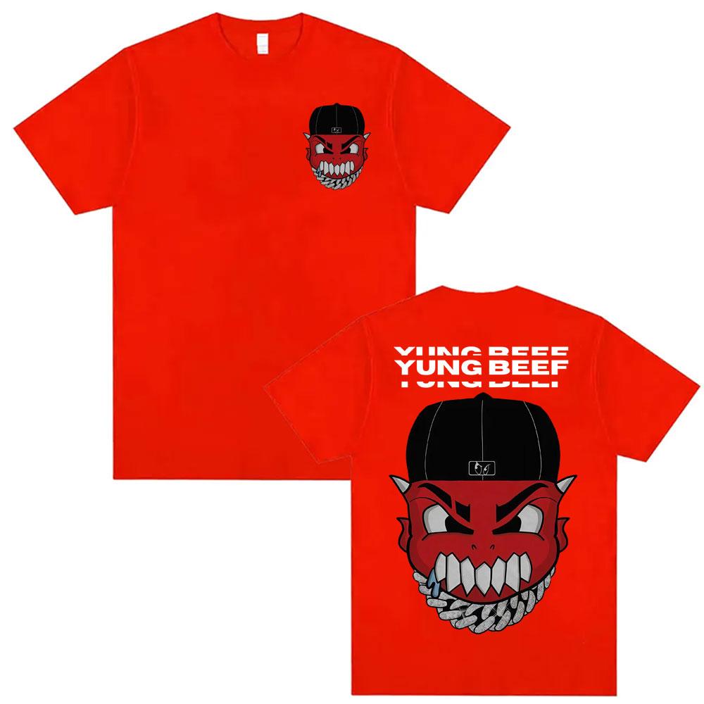 

Rapper Yung Beef Album Graphic T Shirts Mens Clothing Harajuku Gothic Hip Hop Tshirts Casual Summer ONeck Tshirt Streetwear S
