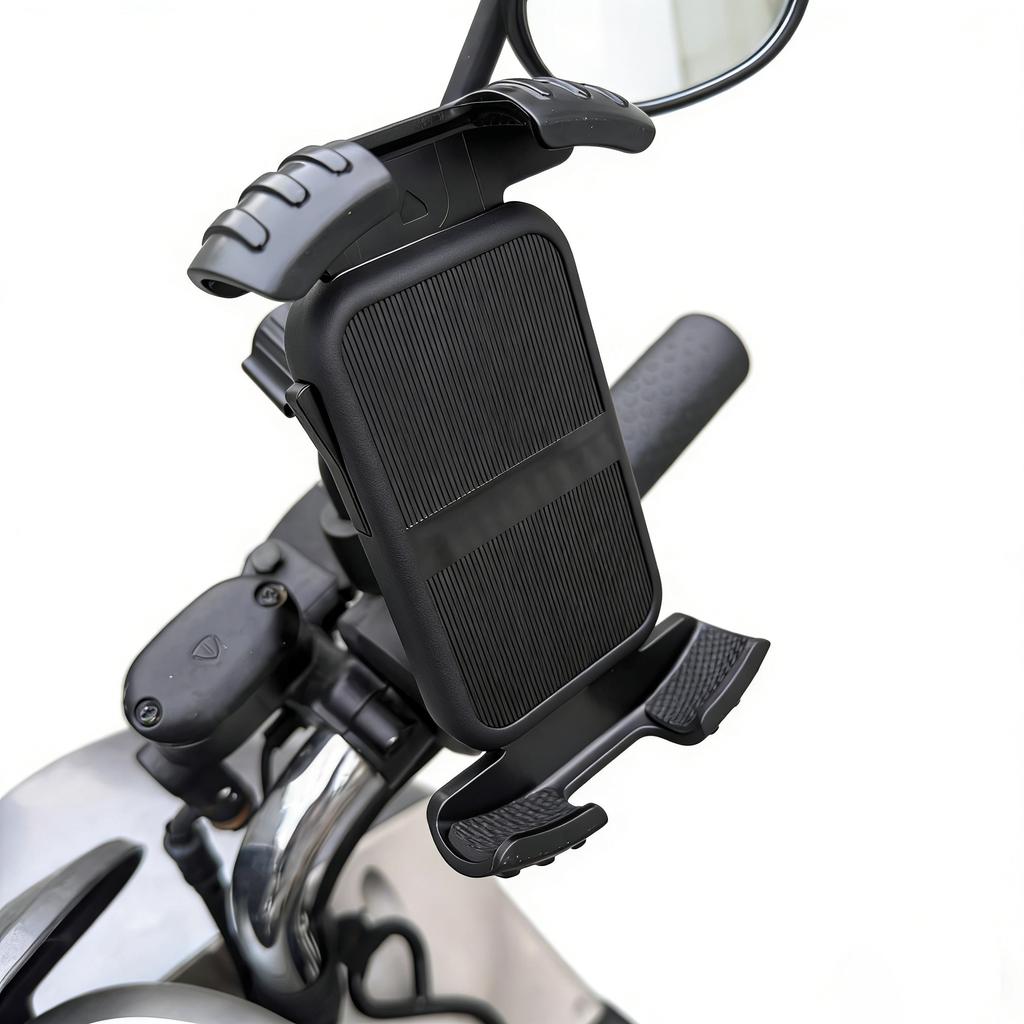 Bicycle Phone Clip Rearview Mirror Motorcycle Holder Rotating Knob Locking Mechanism Stability Enhancement Riding NavigationTool
