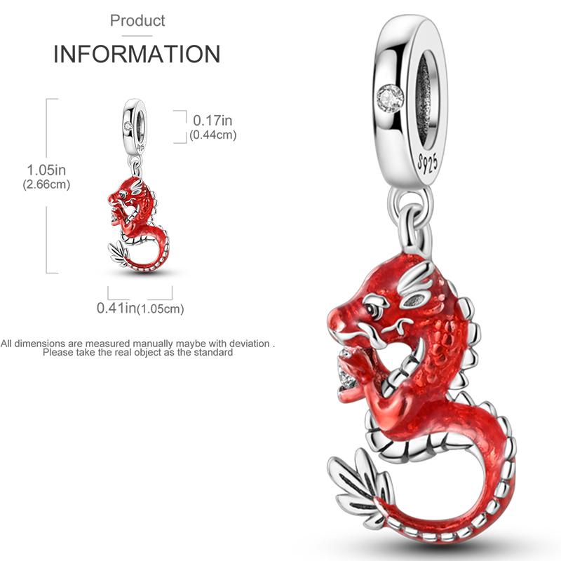 Elk Dinosaur Luminous Firefly Dangle Charm Flower Beads Sale Copper Fit Bangle Bracelet Diy Jewelry Charms