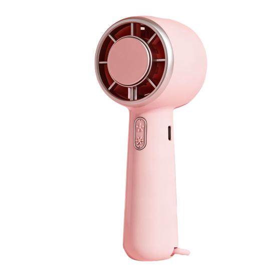 Ice Cooling Mini Handheld Fan Speed Adjustable Small Desk Fan USB Rechargeable Portable