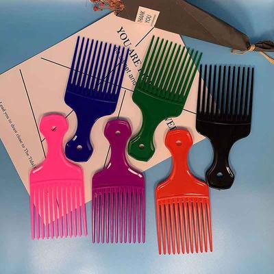 Plastový hřeben vidlička Hřeben Afro Kudrnatý