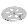 Cabin Ventilation Plate Stainless Steel Boat Round Louver Air Vent Cover with Side Handle Knob for Marine Boat Yacht