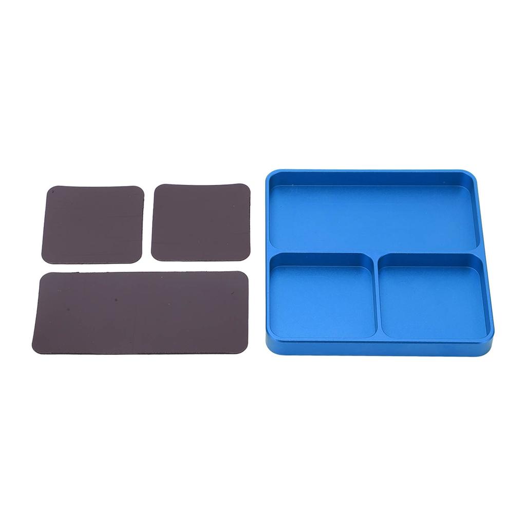 RC Model General Repairing Screw Tray CNC Multifunctional Maintenance Tool for RC Car Screws Blue