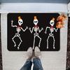 Halloween Skull Floor Mat, Absorbent Foot Pad, Easy To Take Care Of At Home, Dirt-Resistant Door Mat Can Be Labeled
