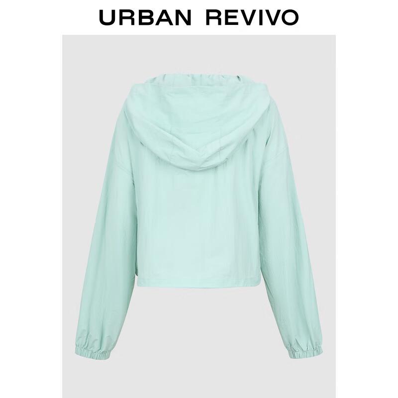 

Женская укороченная куртка с капюшоном на молнии S