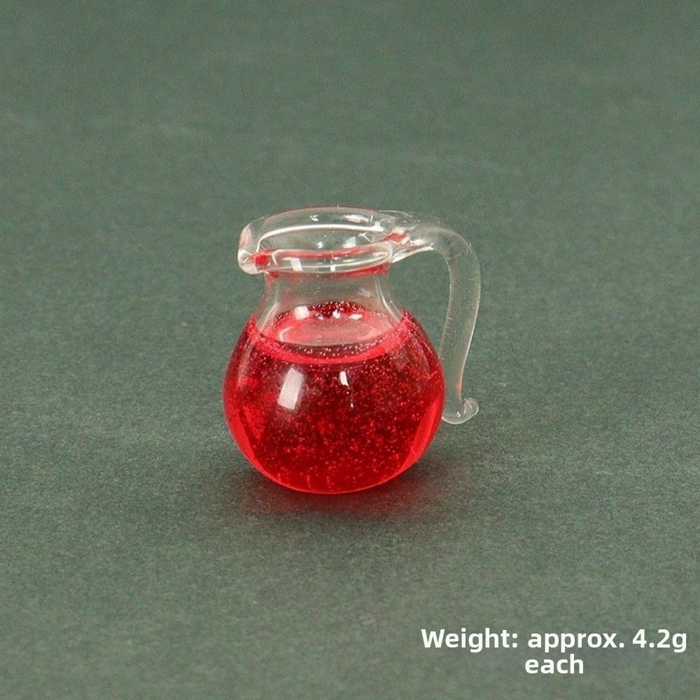 

1pc/1Set Simulation Dollhouse Miniature Food Mini Milk Model Toys 1/12 Dollhouse Decoration 1pc Red
