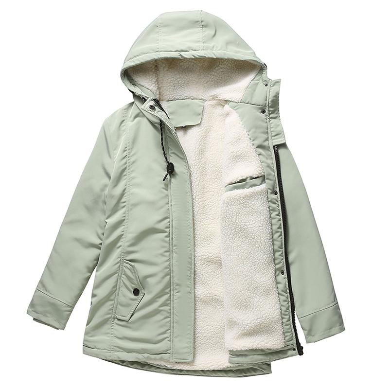 

Женские парки, пальто BRIGH DEER, с капюшоном, застегивающимся на молнию, с завязкой на талии, большой размер, теплое пальто, зимняя верхняя одежда 4XL светло-зеленый