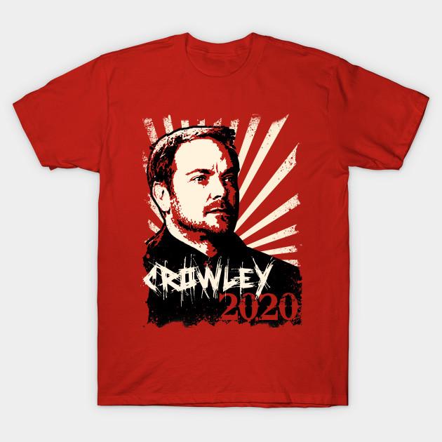 

Men Black Print T-shirt Crowley 2020 - King Of Hell No-Cut Transfer Paper Print Cotton Tshirt L червоний