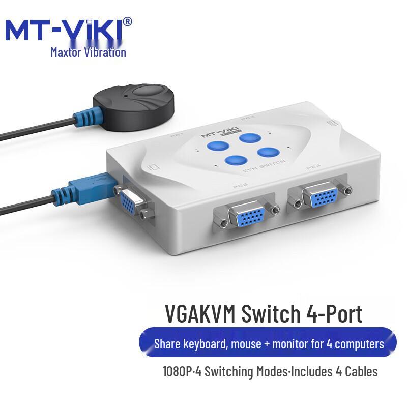 MT-viki 4-Port VGA KVM Switch
