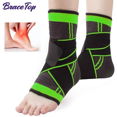 1PC Ankle Brace Compression Sleeve For Achilles Tendonitis Plantar Fasciitis Pain Relief With Arch Support