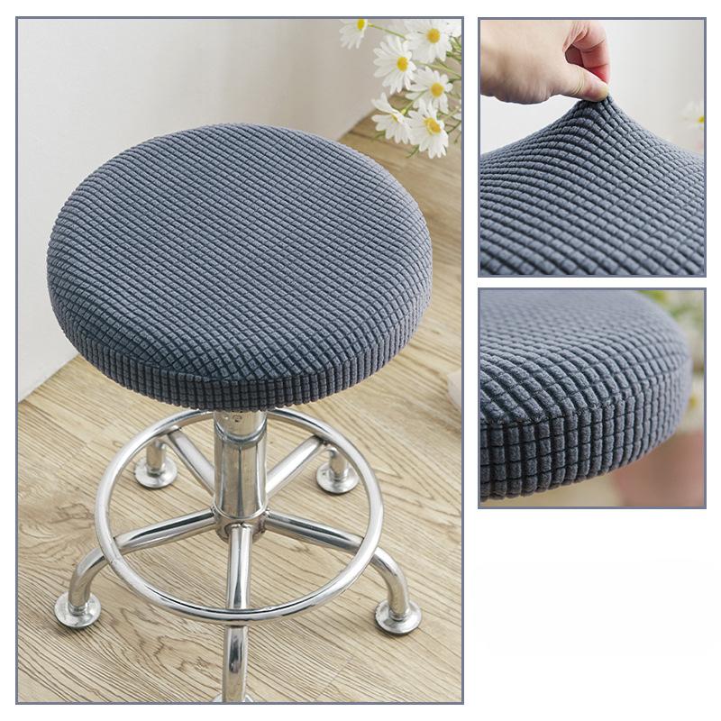 Round Stool Chair Cover Household 360° Protection Dust Cover Swivel Chair Stool Seat Cover Protective Cover