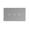 Zigbee Smart Curtain Switch with Alexa Voice Control, Touchscreen, Aluminum Frame & App Timing