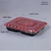 JINGRUIXIANG Disposable 3-Compartment Takeout Meal Boxes