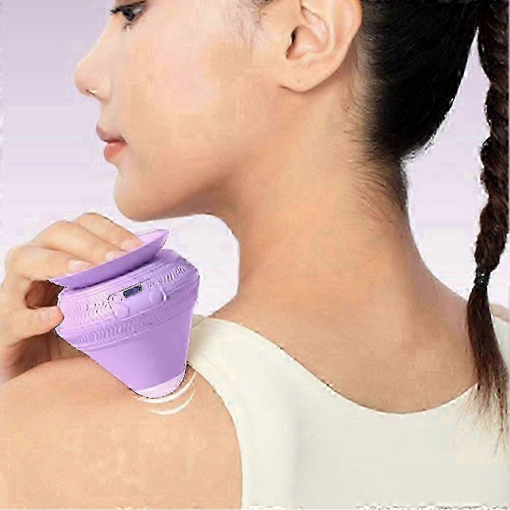 Electric Massage Ball with Suction Cup Mount for Back and Shoulder Pain Relief Deep Tissue Massager with Vibration Function