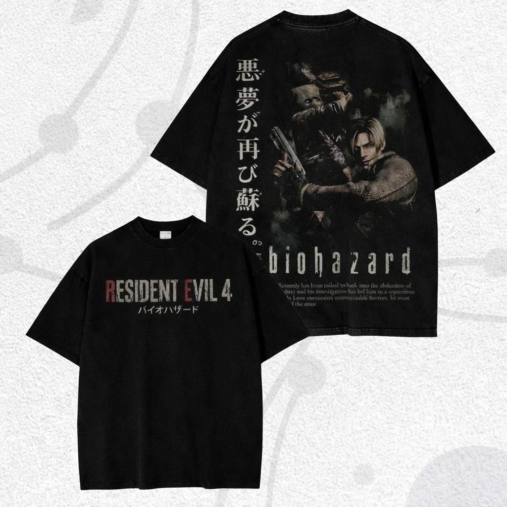 

Vintage Fan Gift , Resident Evil Shirt, Leon Kennedy M