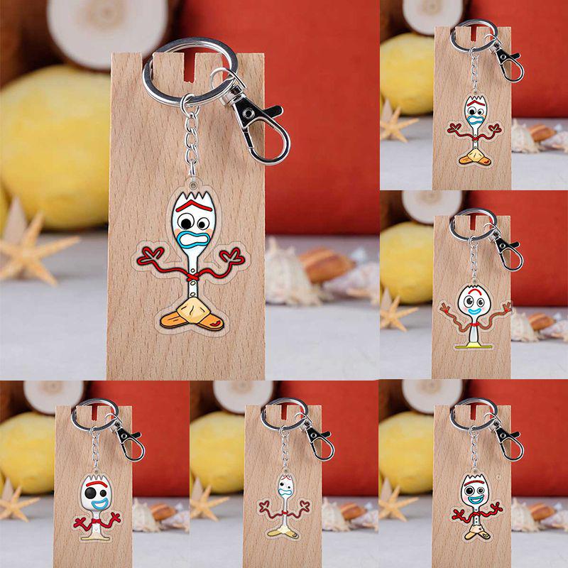 Entzückender Toy Story Acryl-Schlüsselanhänger mit Buzz Lightyear, Woody und Alien Design