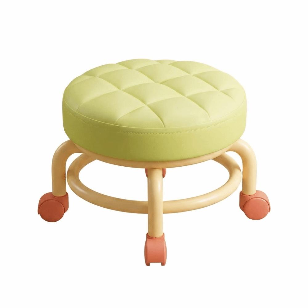 Universal Wheel Sliding Wheel Stool Round Shape Small Stool Multifunctional Stool Children Use