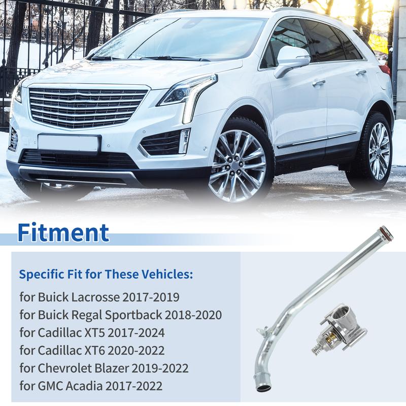 X Autohaux Engine Coolant Thermostat Housing Assembly for Buick Regal Sportback 2018-