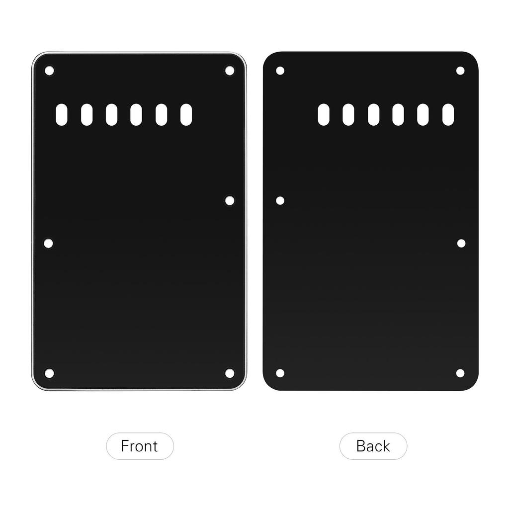 6 Holes 3 Ply Guitar Backplate Tremolo Back Cover Replacement for ST Electric Guitar