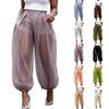 Women's High Waist Drawstring Wide Leg Pants Casual Loose Fit Trousers for Daily Wear