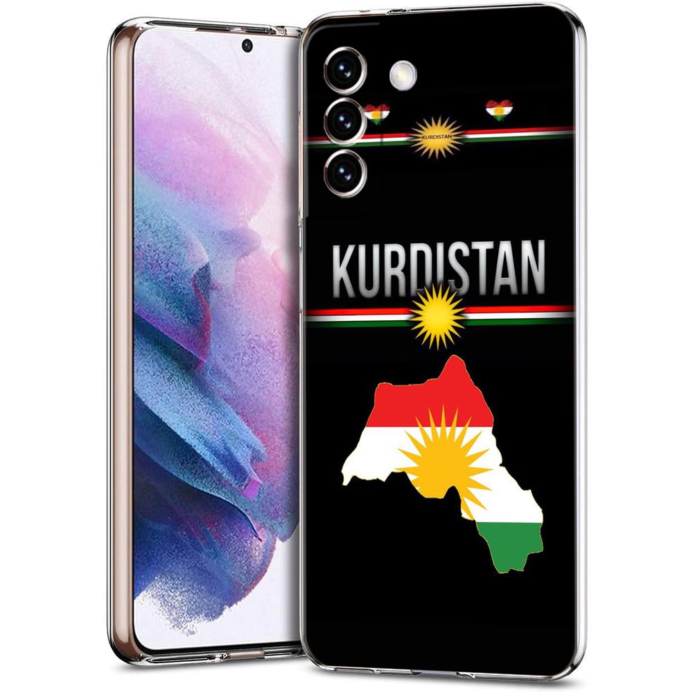 

Phone Case For Samsung Galaxy S24 Ultra S23 FE S22 S20 S21 5G S10 S9 Plus S10E S8 Soft Silicone Clear Kurdistan Flag Cover Samsung S24