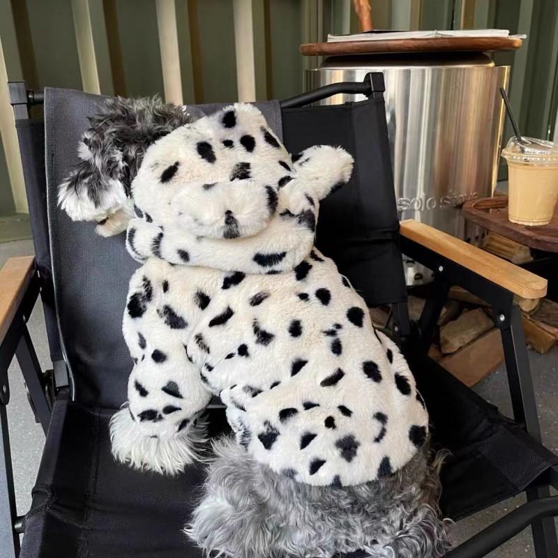 Warme Winter Hundejacke Kleine bis mittlere Rassen - Jacke mit Kapuze aus Kunstpelz Schnauzer Französische Bulldogge Bichon Teddy